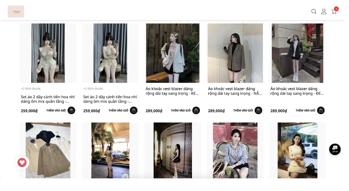 Câu chuyện khách hàng VyMy Store - Website