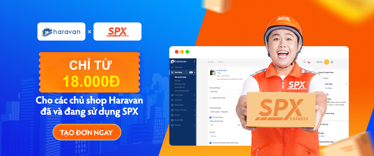 Cho các chủ shop Website đã và đang kết nối SPX