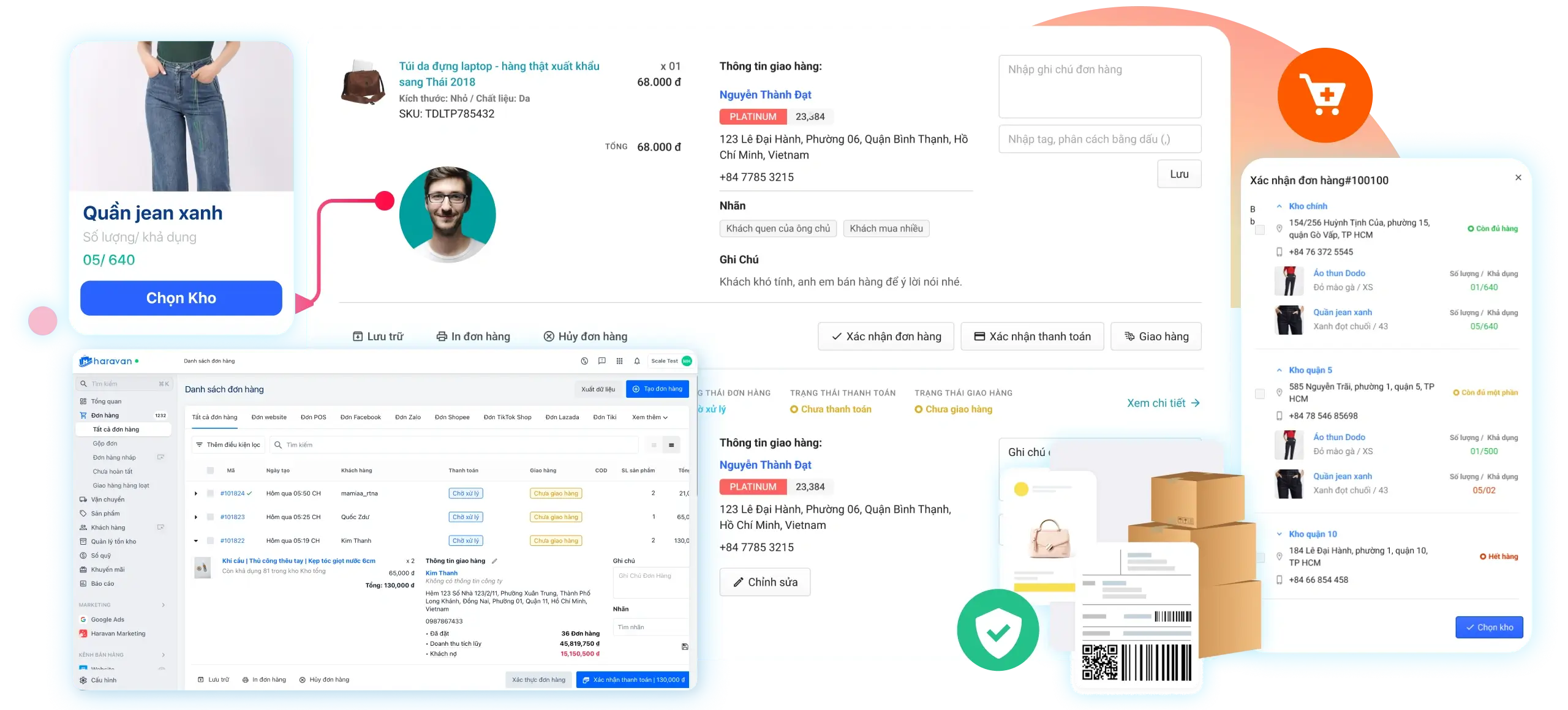 Phần mềm quản lý đơn hàng đa kênh hiệu quả Website