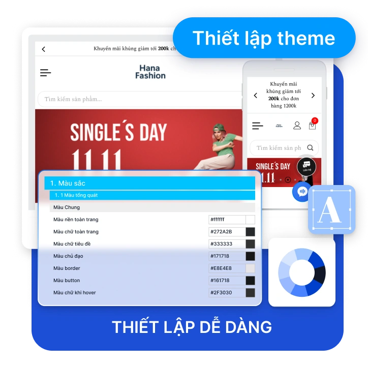Website - Bán hàng dễ dàng trên website đa kênh.