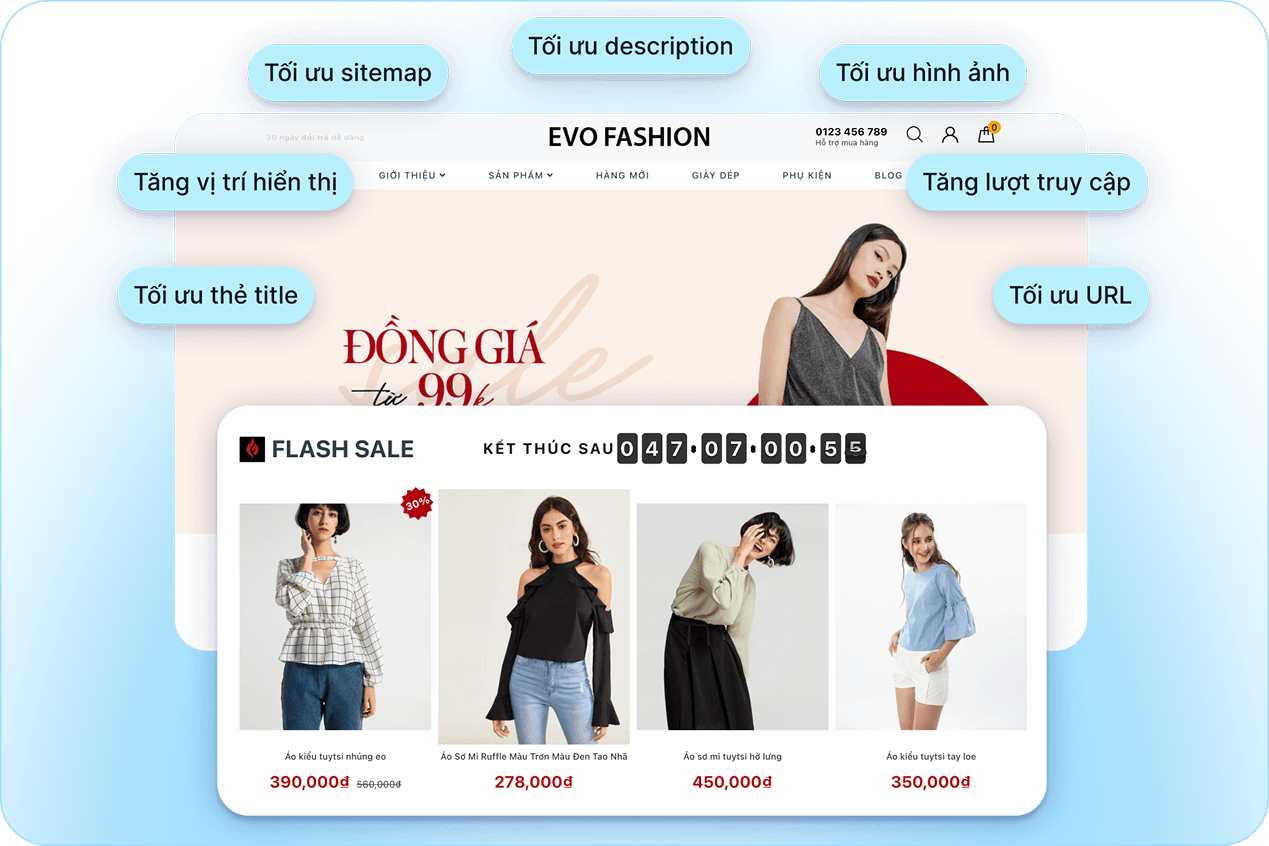 Website - Bán hàng dễ dàng trên website đa kênh.