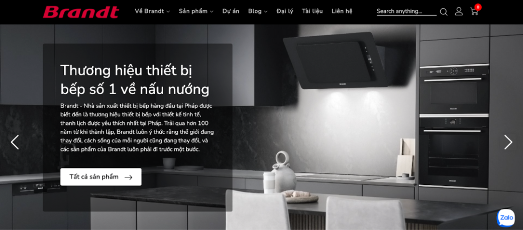 Câu chuyện khách hàng Brandt - Website