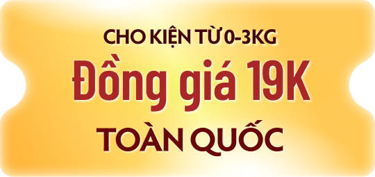 Cho kiện từ 0-3kg đồng giá 19K toàn quốc