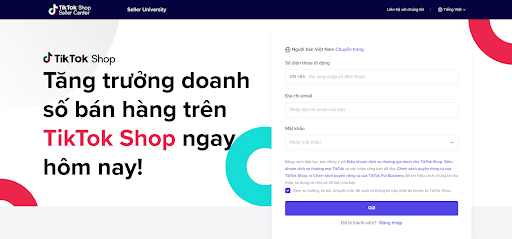 Website tích hợp thành công TikTok Shop