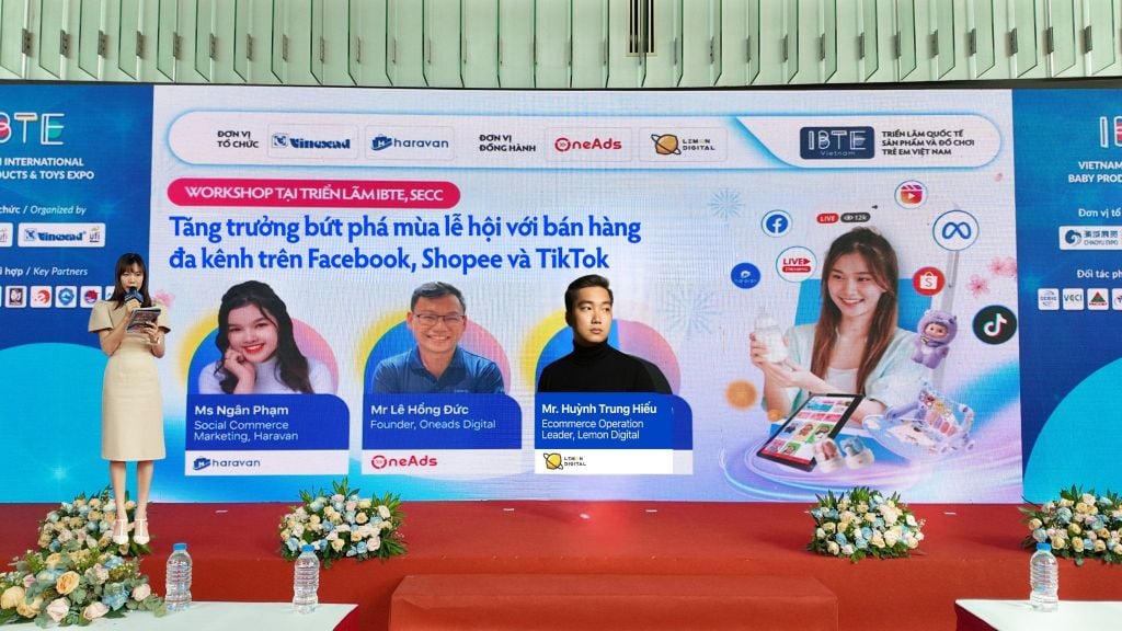 Workshop “Tăng trưởng bứt phá mùa lễ hội với bán hàng đa kênh trên Facebook, Shopee và TikTok”: Giải pháp bán hàng đa kênh cho các doanh nghiệp